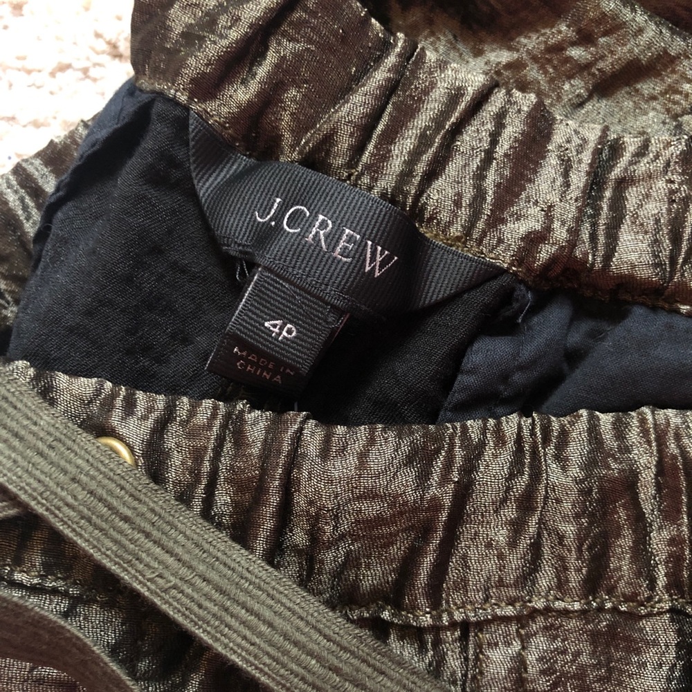 J. Crew Army Green Capri Pants - Picture 4 of 5